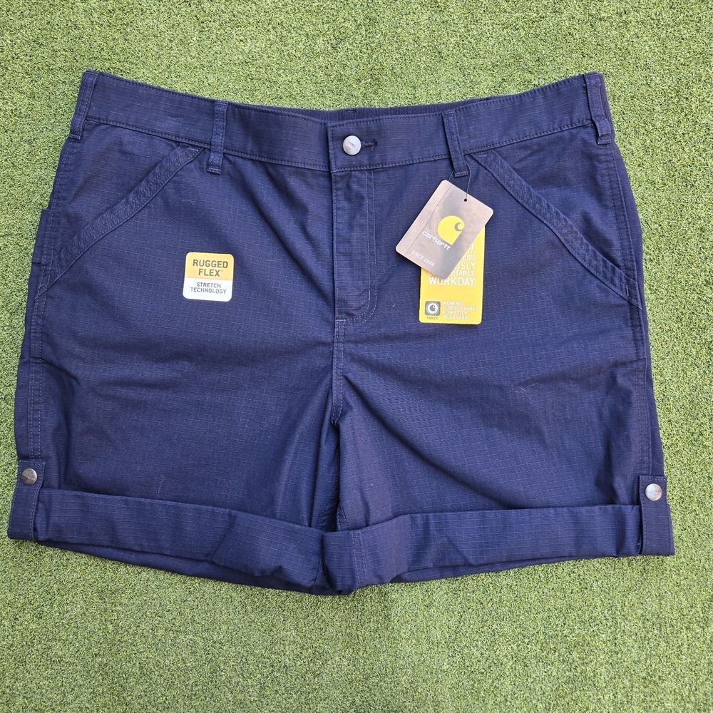 Carhartt Shorts Women's Size 18 Navy Blue Original Fit